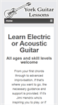 Mobile Screenshot of guitarlessonsyork.org