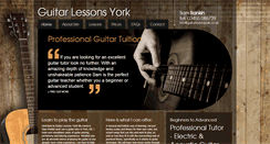 Desktop Screenshot of guitarlessonsyork.co.uk